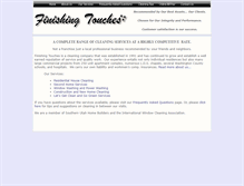 Tablet Screenshot of finishingtouchescleaning.com